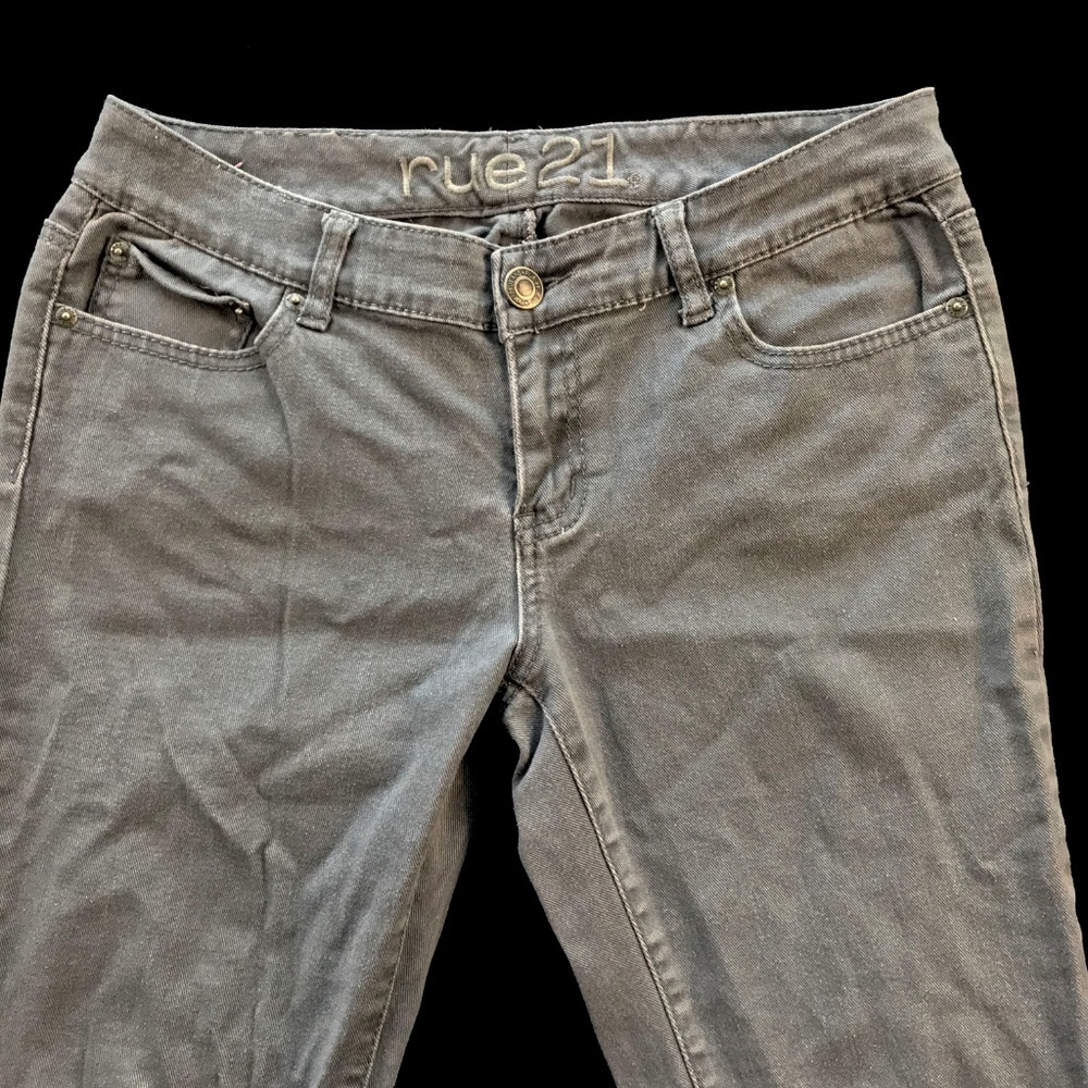 Rue 21 Gray Straight Leg Jeans - Picture 5 of 6
